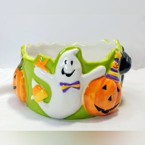 Halloween candy dish ceramic